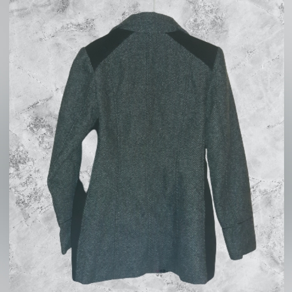 💚SALE💚 Faded Glory Size Small Pea-Coat, Gray & Black - Picture 2 of 6
